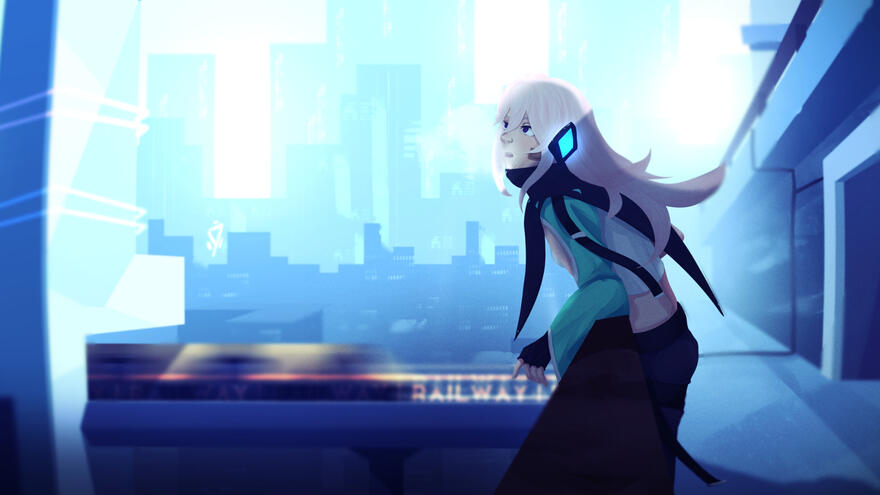 Original Illustration - Wait.