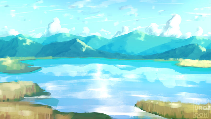 Original Illustration - Lake