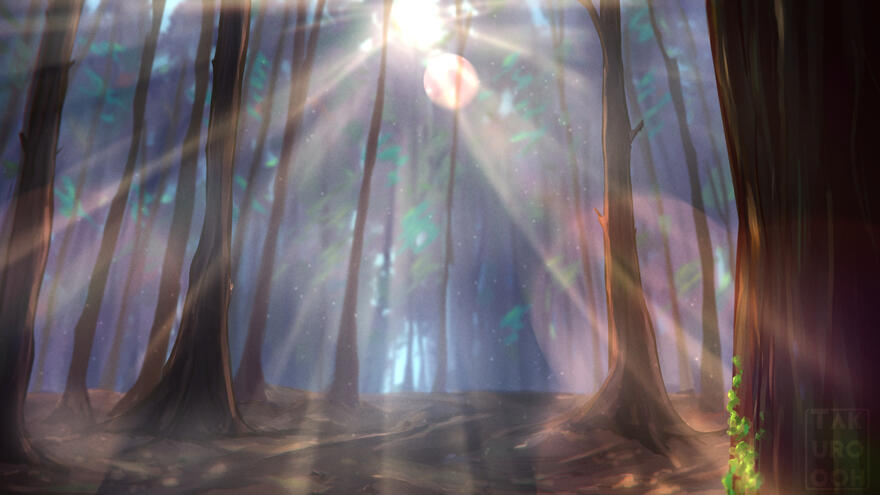 Original Illustration - The Woods